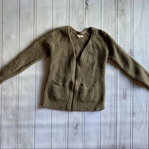 Madewell wool zip up sweater